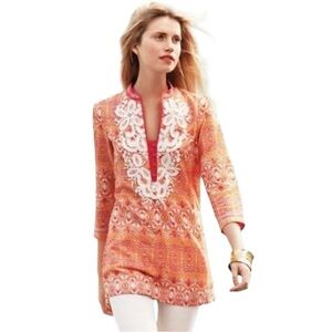 INDIKKA Tunic Embellished Orange, GUC, Size‎ Medium
